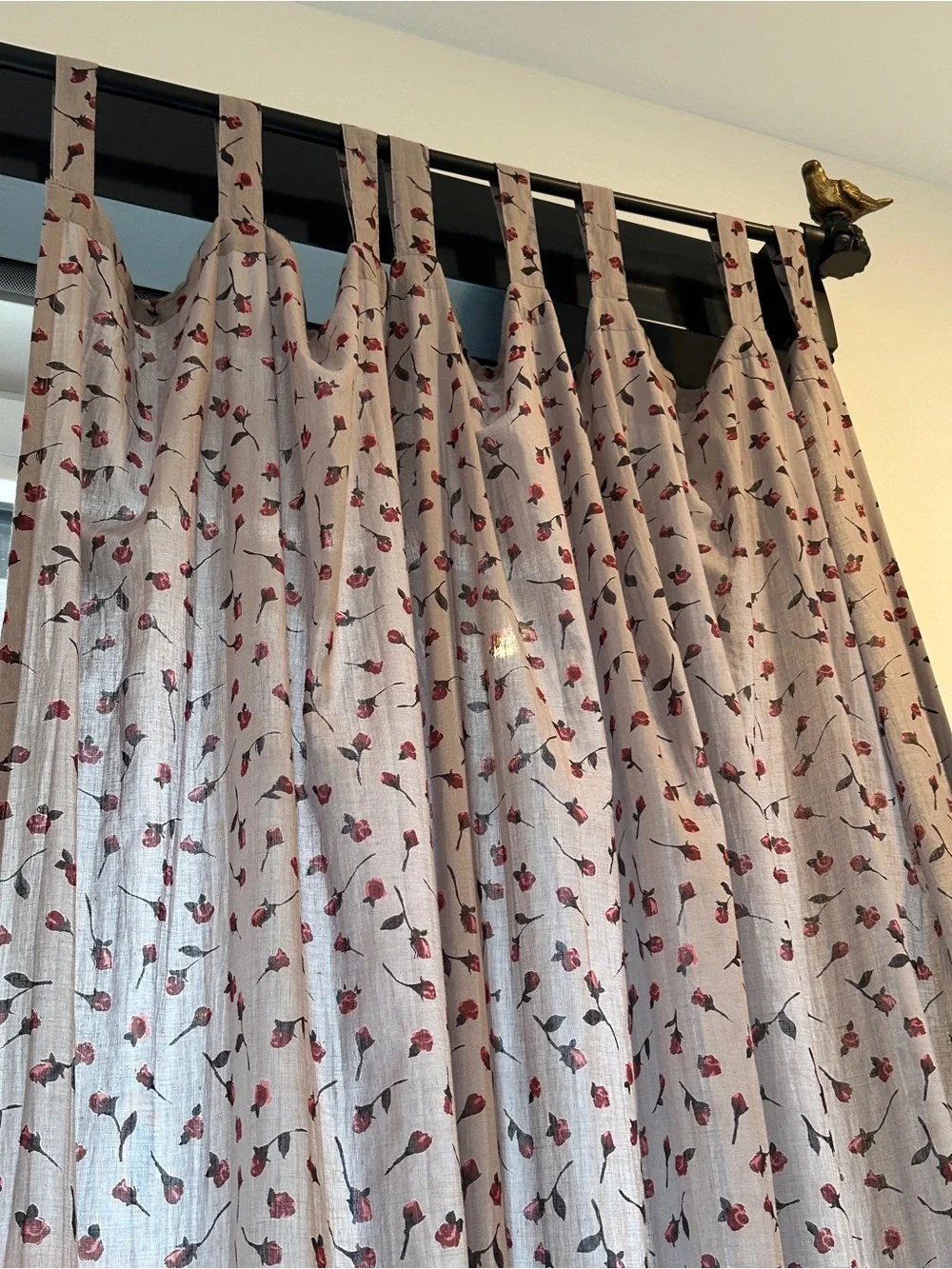 Urban Outfitters Rosebud Curtain Panels (2)